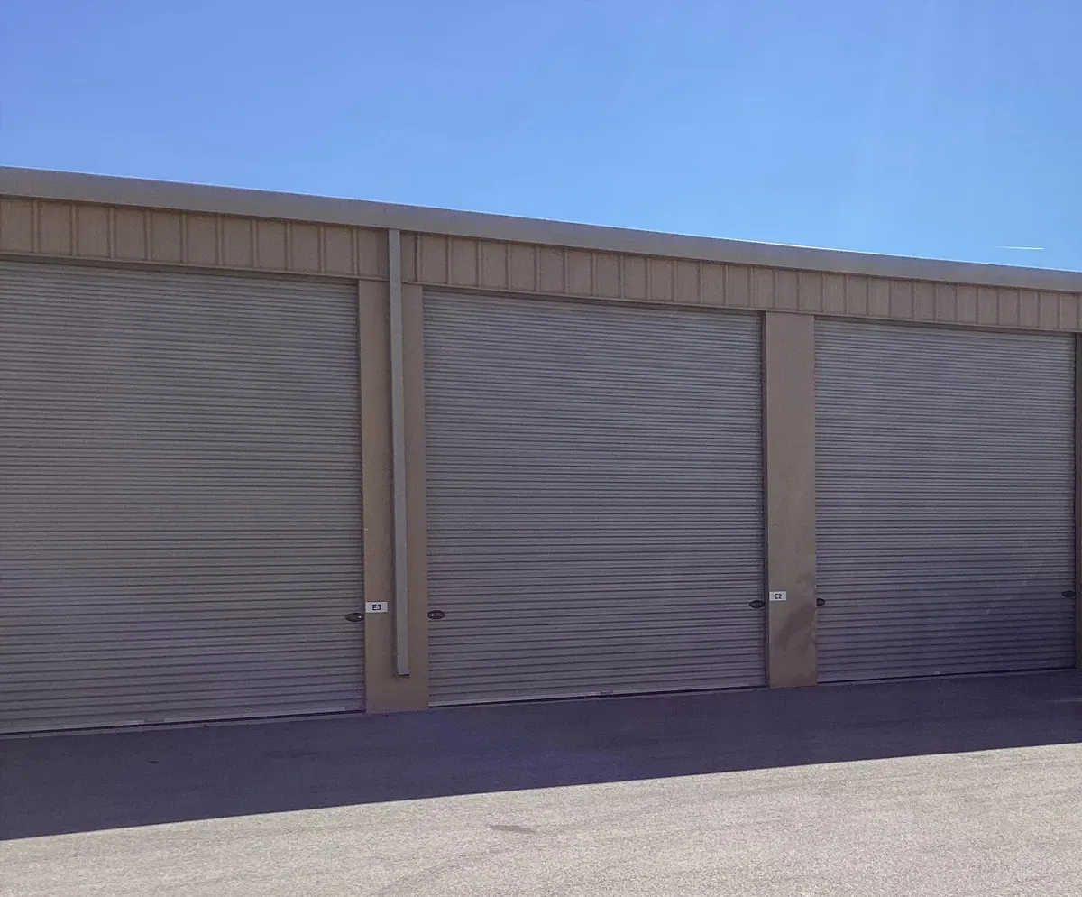 Storage units with roll up doors